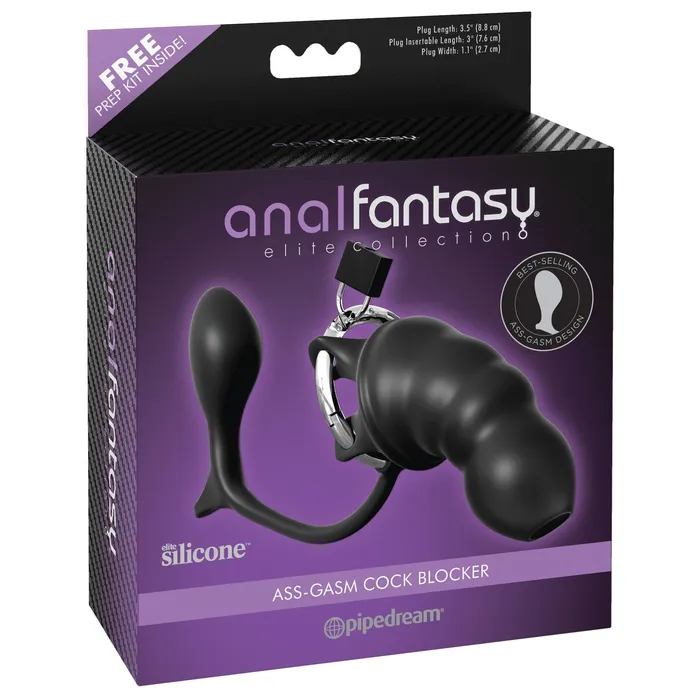 Male Sex Toys Pipedream Anal Fantasy Elite AssGasm Cock Blocker